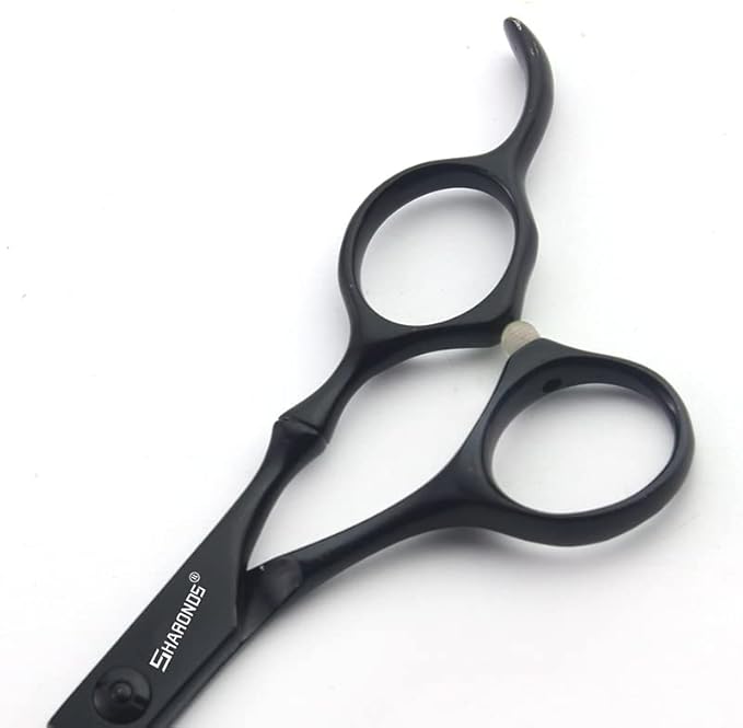 SHARONDS 6/7 Inch Professional 440C Hair Cutting Scissor Salon Hairdressing Thinning Shears Perfect for Barber and Home Use (6 in cut)