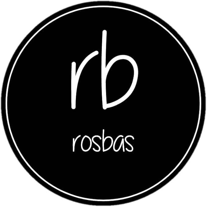 Rosbas Room Spray, Peppermint & Eucalyptus Scented, Matte Black Glass Bottle, 4 oz, Fresh Natural Ingredients,Drawstring Cotton Bag, Long Lasting Scented Air Freshener, Non-Aerosol, Handmade in USA