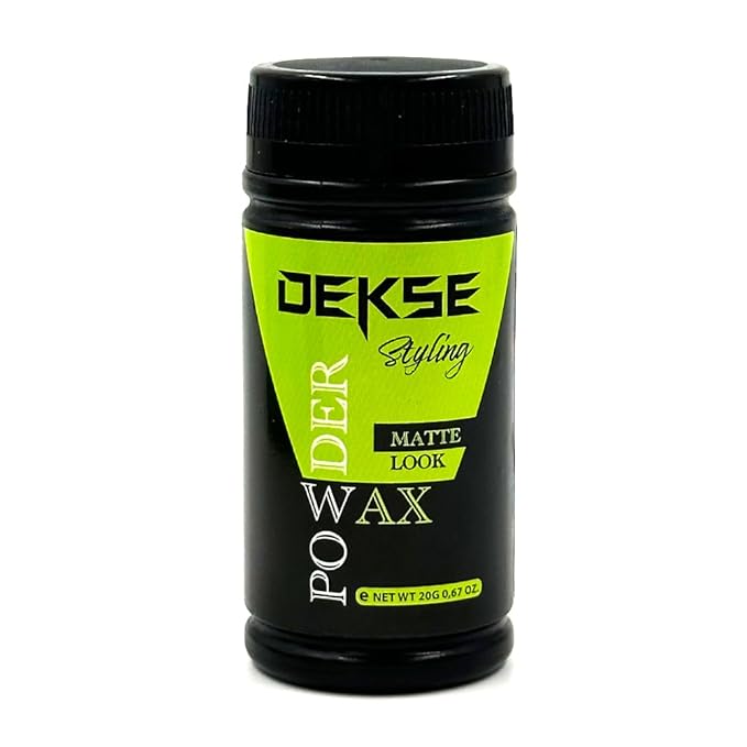 DEKSE Powder Wax 20 g Mattifying Volume Hair Styling Powder Wax, Matte Volume Powder Wax, Powder Wax, Hair Volume Powder 20 g - 0,67 OZ (Pack of 1)