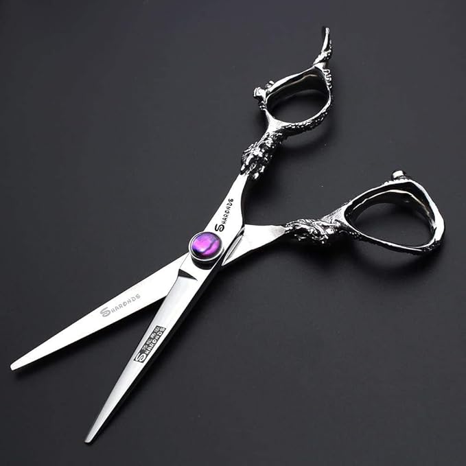 SHARONDS Hair Cutting Scissors Hairdressing Scissors Thinning Scissor Professional Barber Salon Home Shear For Men Women Pet (6 inch)