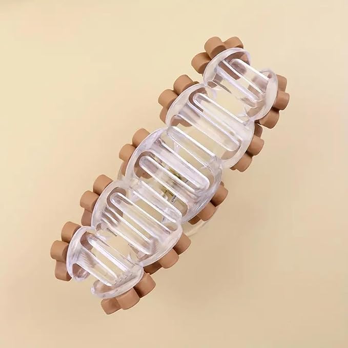 1Pcs Christmas Hair Clips, 5D Stereoscopic Gingerbread Man Design Hair Claw Clips for Thick/Thin Hair, Large Size Christmas Hair Accessories, Xmas Strong Hold Clamp Jaw Clips for Women Hair Supplies