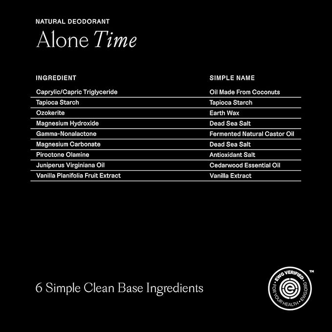 Each & Every Aluminum Free Deodorant for Men & Women - All Natural Deodorant for Sensitive Skin, EWG Verified - Clean, Baking Soda Free, Plant-Based Fragrance, Cedar & Vanilla, 2.5oz