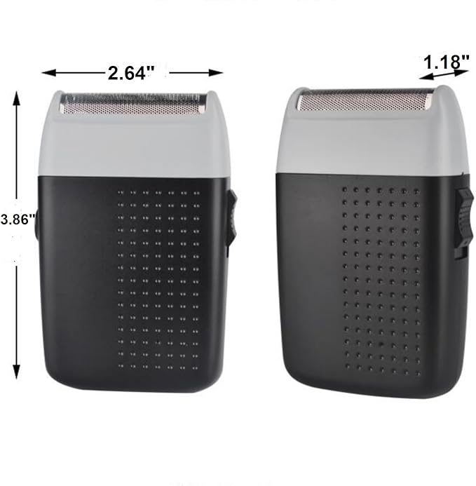 Corded Electric Foil Shaver,Professional Close Shave Razor,Bald Head Shavers for Men,Barber Shop Fade Style Clipper,Face Stubble Beard Smooth Trimmer,12v Powerful Motor,Only Corded Use