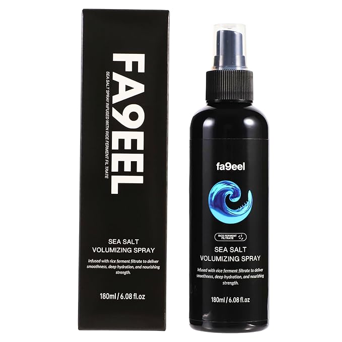 Sea Salt Spray for Hair | Texturizing, Volumizing Hair Mist with Rice Ferment (Rice Protein) and Aloe Vera | Beach Waves, Shine, Lightweight, Non-Greasy Hydration for Men and Women