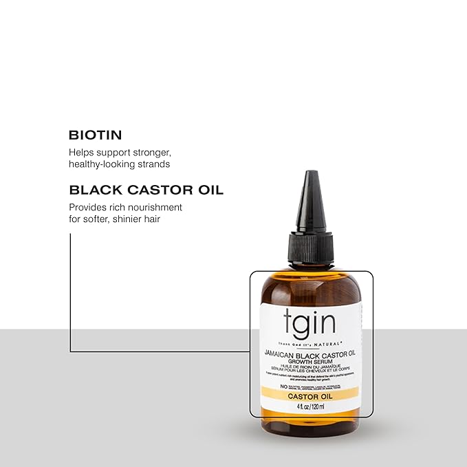 Thank God It's Natural tgin Jamaican Black Castor Oil, Hair & Body Serum - 4oz