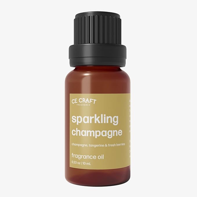 CANDECraftCo Premium Fragrance Oil – Diffuser Oils Fragrances Scented for Home, Candle Soap Making Supplies, Aromatherapy Blends for House (0.34 Fl Oz) (Champagne & Berry Mimosa)