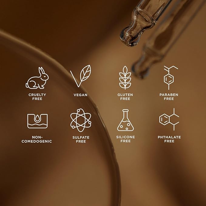 + Lux Unfiltered N°12 Face Tanning Drops - Non-Comedogenic Bronzing Drops for Face with Hyaluronic Acid, Vitamin E, & Passionfruit Oil - Fragrance Free, Cruelty Free, & Vegan Self Tanner