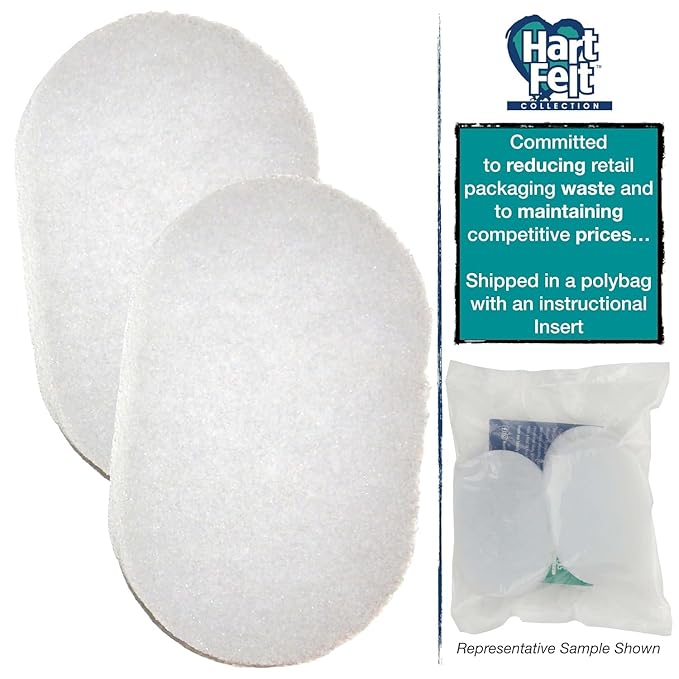 HartFelt Bath Sponges for Shower Women & Men | Soft Exfoliating Body Sponge for Dead Skin | Chemical-Free Sponges for Body | Cleanses Skin from Dirt & Excess Oil | Made in USA - Pack of 2