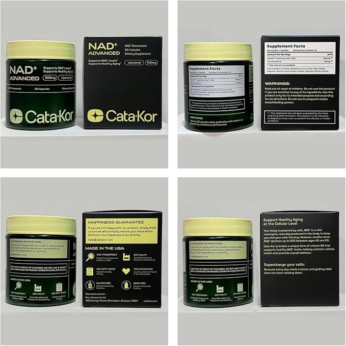 Liposomal NAD+ Supplement with Resveratrol – NMN Supplement Alternative – Third-Party Tested – Advanced NAD Resveratrol