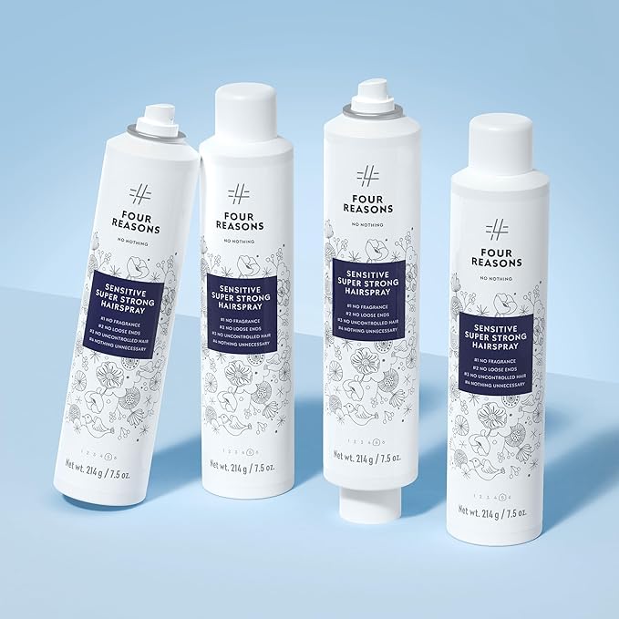 No nothing Sensitive Unscented Hairspray with Extra Hold - Finishing Spray for Styling with Humidity Protection - Fragrance Free & Hypoallergenic - 7.55 oz (New Packaging)