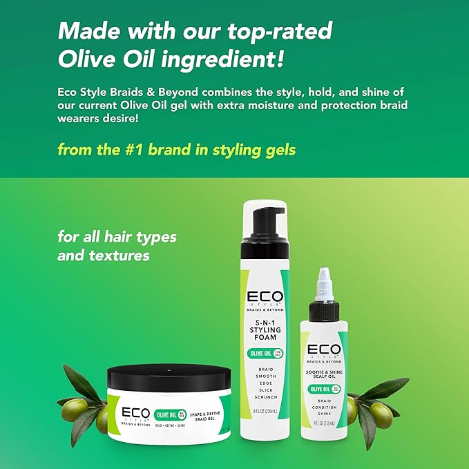 Eco Style Braids and Beyond - 5 in 1 Styling Foam