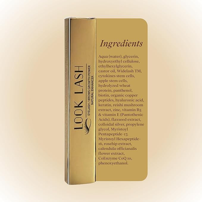Look Lash Eyelash Enhancing Serum & Eyebrow Serum – Supports Longer-Looking Lashes and Fuller Brows, Gentle for Sensitive Skin, 5.5 ml, 6–8 Mo Supply