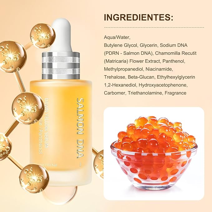 Salmon Caring Ampoule – Salmon DNA (PDRN) & Salmon Egg Extract, Chamomile Extract & Madecassoside | Soothing, Hydrating & Restoring for Sensitive Skin