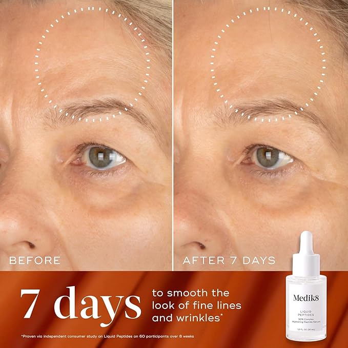 Medik8 Luminous Lift Kit - Face Toner for Women and Men - Peptide Face Serum - Age-Defying Serum - Hydrating Toner for Refreshed Skin - 2 pc