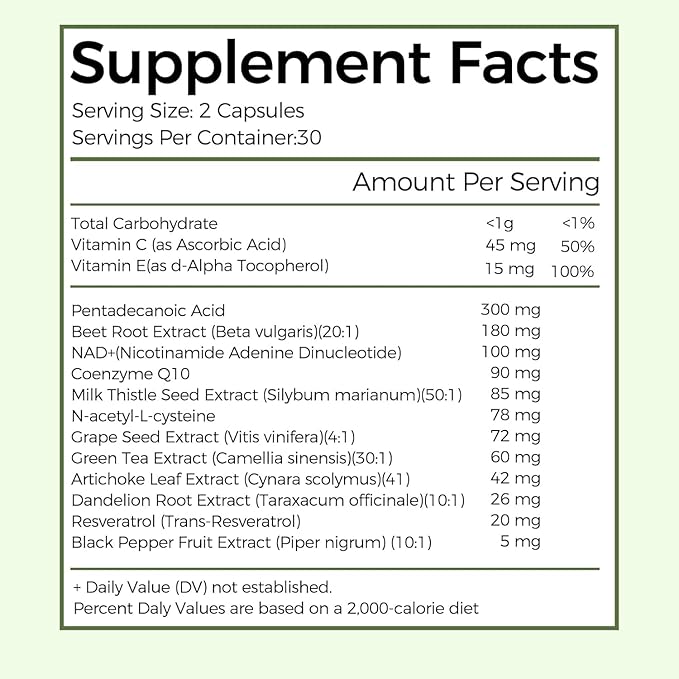 Pentadecanoic Acid, C15:0 Supplement, High Altitude Sheep Milk Sourced, 60 Capsules