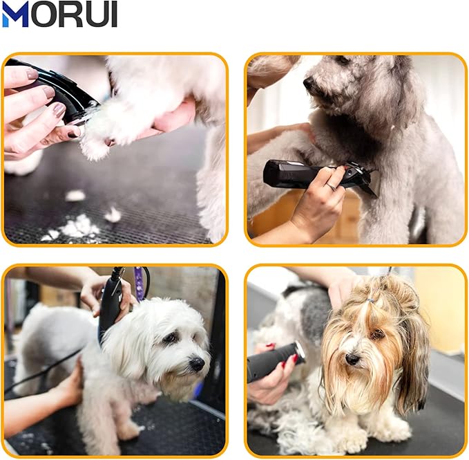 5F Cut Length 1/4”(6.3mm) Detachable Pet Dog Clipper Blades UltraEdge Series Clipper Blades for Dog Grooming Compatible with Most Andis,Oster A5 Wahl KM Series Clippers