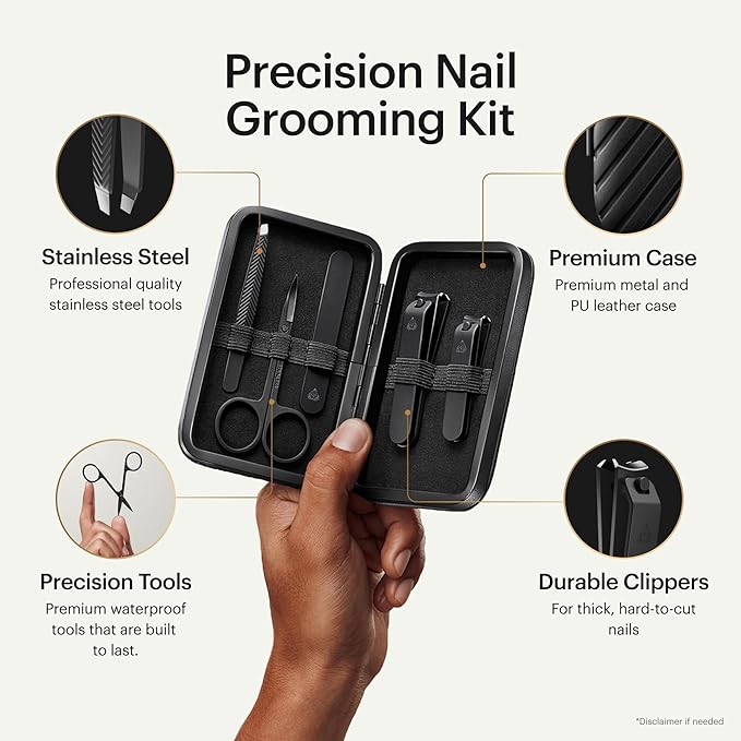 MANSCAPED® Tool Box 3.0 Plus with: The Lawn Mower® 3.0 Plus Groin Hair Groomer, Weed Whacker® 2.0 Nose Hair Trimmer, The Plow® 2.0 Razor, The Shears 3.0 Five Piece Nail Kit, The Shed 2.0 Toiletry Bag