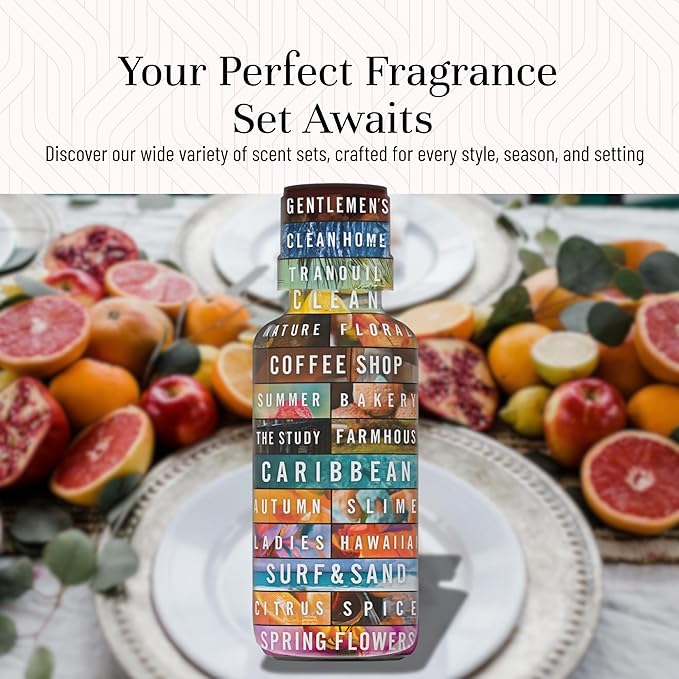 P&J Trading Citrus Set of 6 Fragrance Oils - Lemon, Lime, Orange, Bergamot, Grapefruit, Lemongrass Scents for Candle Making, Soap Making, Diffuser Oil