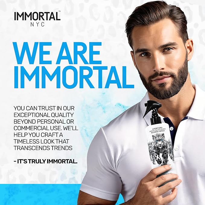 Immortal NYC Reserve Aventura, After Shave For Men, Body/Face 17 oz- Refreshes, Disinfects & Relieves Face and Skin- Fruity Woody Mens Cologne