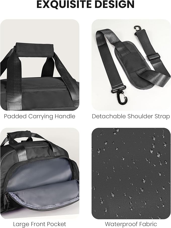 8 Year Old Boy Birthday Gifts, Initial Gym Bags with Shoe Compartment, Dance Bag for Girls, Monogram Kid Overnight Bags, Travel Duffle Tote-Perfect for Basketball Soccer Sport (Letter F)