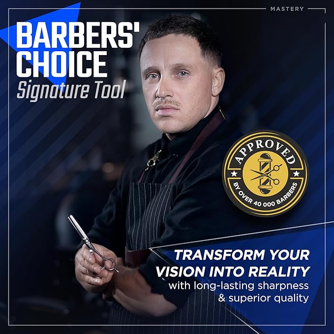 Fagaci Hair Thinning Scissors 6" with 440C Steel, Extreme Sharpness & Precise Cuts Texturizing Shears, Barber Thinning Shears, Hair Cutting for Women & Men, Slim Blades Texturizing Scissors