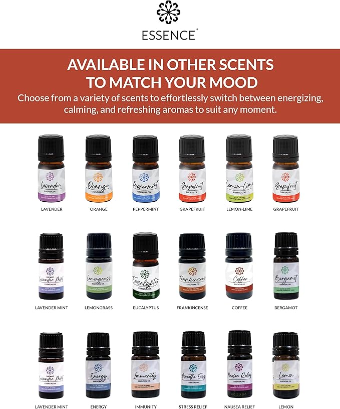 Essence Pearl Travel Case - Wearable Aromatherapy Kit with Nasal Diffuser Rings, Soaking Bay, and 5mL Essential Oil – Portable Wellness Gift Set for On‑The‑Go Self Care