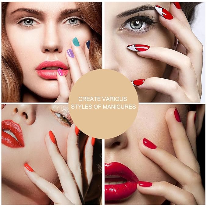 Acrylic Nail Brush Size 8,KEMEISI 100% Pure Kolinsky Nail Art Brushes Wood Handle Oval Shaped Acrylic Powder Nail Design Tools for Professional Manicure DIY Home Salon (Red)