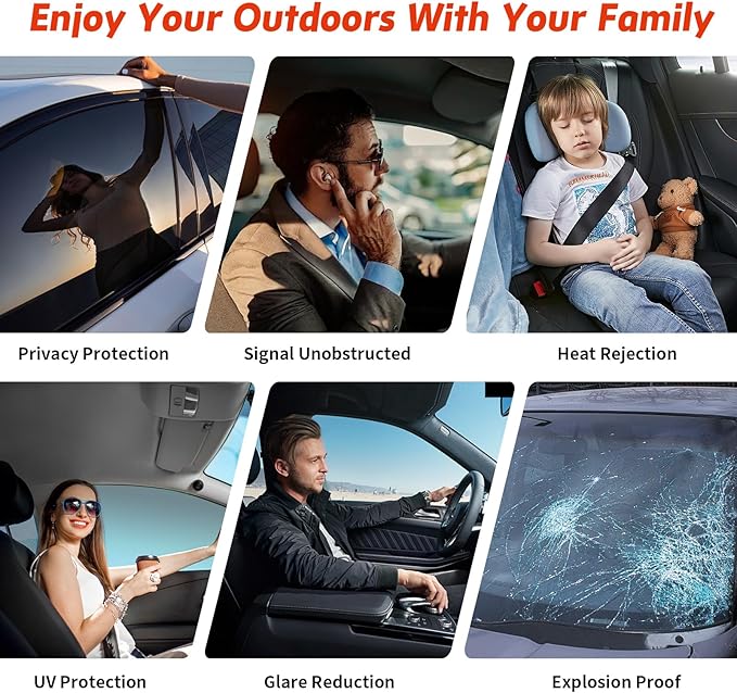 Ceramic Nano Ceramic Window Tint for Cars, Automotive Auto Car Window Tint Film for Car Privacy Film, VLT 35% Percent, Blocks UV/IR Rays, Heat/Glare, 30in-15ft