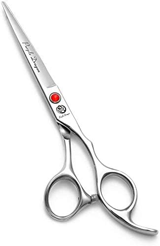 Purple Dragon 5"/5.5"/6"/6.5"/7"/7.5"/8"/9"/10" Sharp Edge Hair Cutting Shears Pet/Puppy/Cat Grooming Scissors with Bag - Perfect for Barber or Dog Groomer