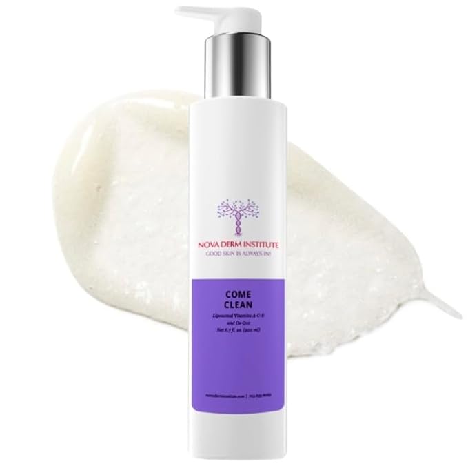 Gentle Exfoliating Face Wash  AHA BHA Cleanser for Oily & Sensitive Skin - Unclogs Pores- Smooths Texture- Soothes Irritation Anti Aging Face Cleanser (4 oz)