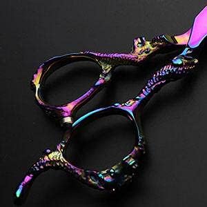 Purple Professional Hairdressing Scissors Hairdresser Hairstylist Cutting Hair & Thinning Hairdressing Scissor (6-inch 2pc)