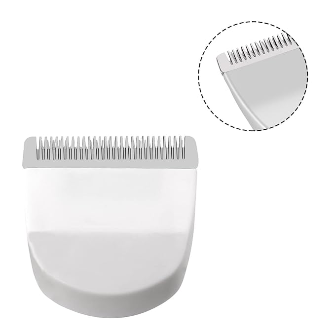 2PCS White Professional Peanut Clippers/Trimmers Snap On Replacement Blades #2068-300-Fits Compatible with Peanut Hair Clipper