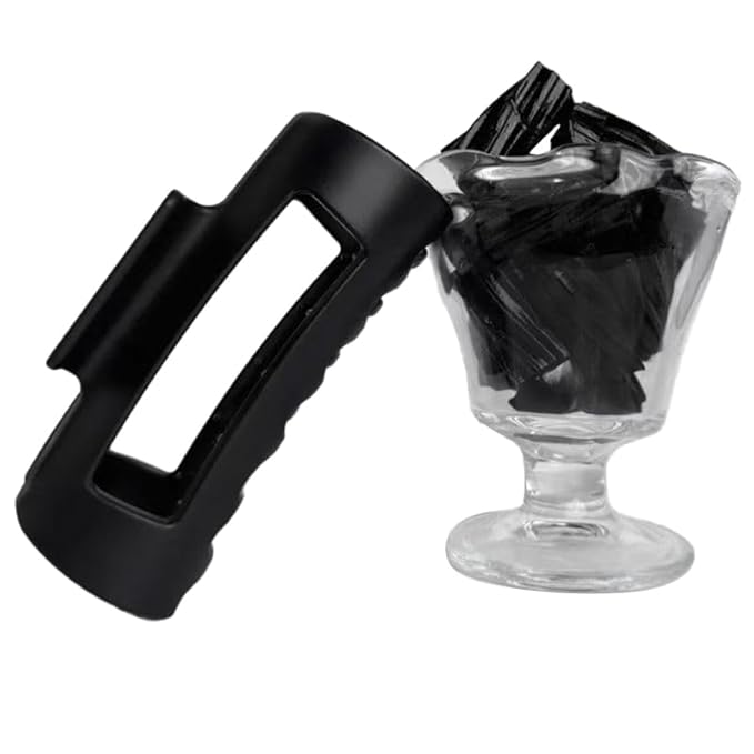 Silicone Hair Clips, Cloud Hair Pins for Women, 3.9 inch Soft Hair Claw Clip for Thick/Fine/Thin/Curly Hairstyle, Black 3 Pack