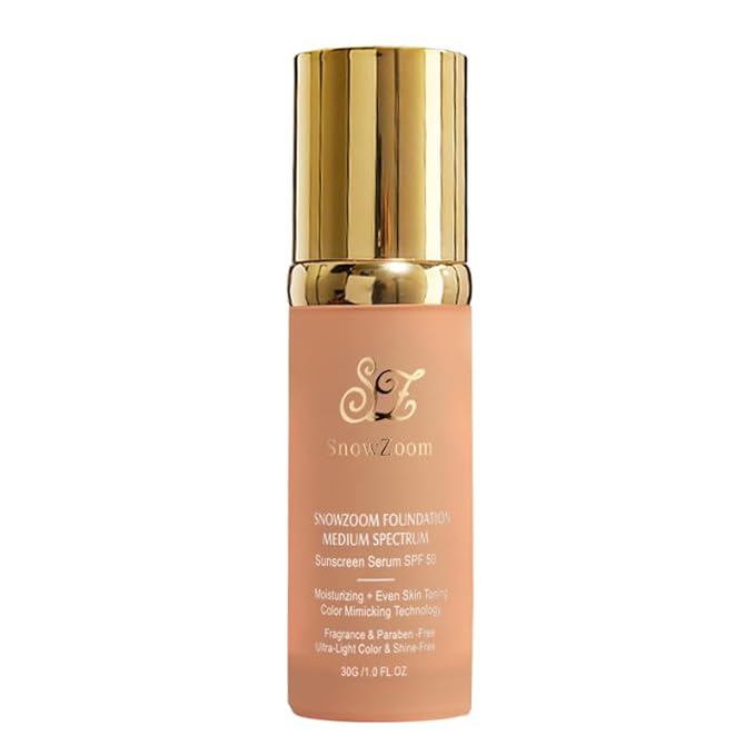 4 in 1 foundation Liquid- Hydrating Medium full coverage concealer -SPF 50+ -Longwearing & Waterproof-korean makeup (Light spectrum -Gold Lid- suitable for people with fair skin)