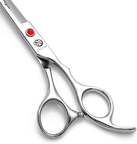 Purple Dragon 5"/5.5"/6"/6.5"/7"/7.5"/8"/9"/10" Sharp Edge Hair Cutting Shears Pet/Puppy/Cat Grooming Scissors with Bag - Perfect for Barber or Dog Groomer