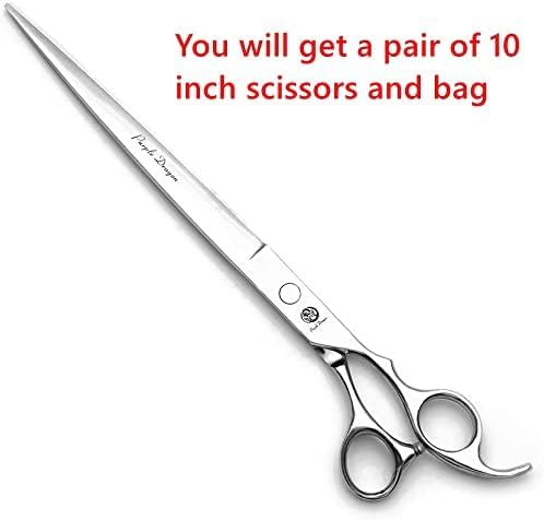 Purple Dragon 5"/5.5"/6"/6.5"/7"/7.5"/8"/9"/10" Sharp Edge Hair Cutting Shears Pet/Puppy/Cat Grooming Scissors with Bag - Perfect for Barber or Dog Groomer