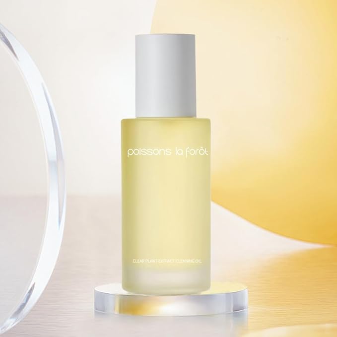 Transparent plant essence three-in-one gentle makeup remover oil 100ml Clear and Penetrating plant-based makeup remover Oil, skin-nourishing grade three-in-one