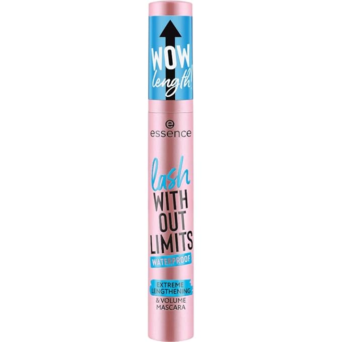 essence | Lash Without Limits Extreme Lengthening & Volume Waterproof Mascara | Volumizing & Lengthening | Vegan, Cruelty Free & Paraben Free