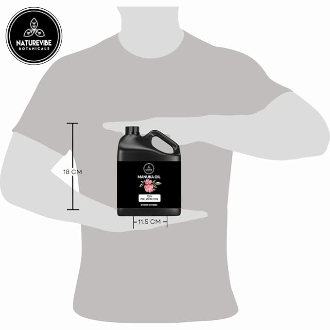 Naturevibe Botanicals Manuka Oil 32 Ounces | 100% Pure and Natural | Great for Skin Care and Hair Care