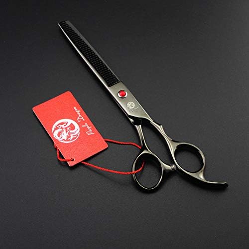 Purple Dragon 7.0 inch Rhinestone Decoration 3PCS Pet Grooming Scissors Dog Hair Cutting & Thinning Shears Set