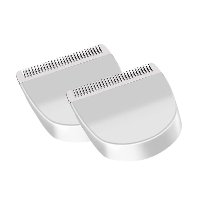 2PCS White Professional Peanut Clippers/Trimmers Snap On Replacement Blades #2068-300-Fits Compatible with Peanut Hair Clipper