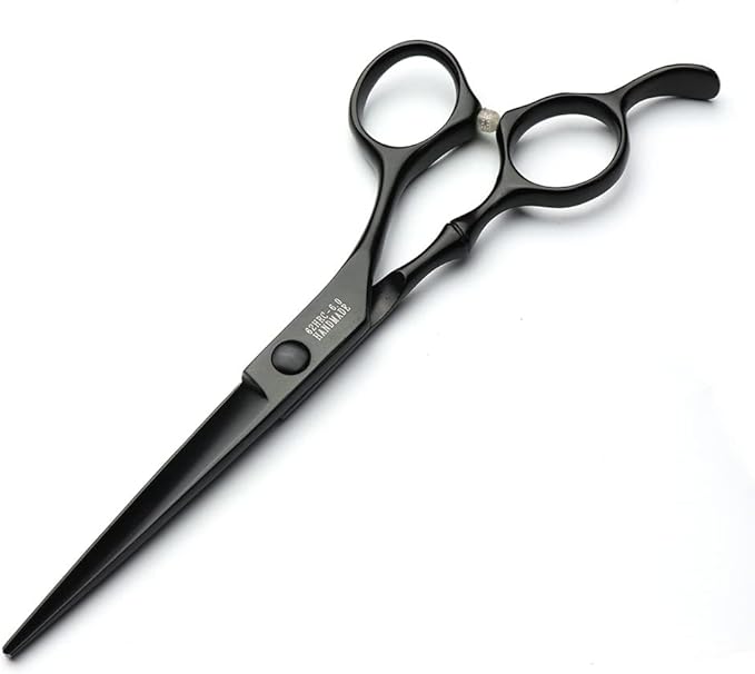 SHARONDS 6/7 Inch Professional 440C Hair Cutting Scissor Salon Hairdressing Thinning Shears Perfect for Barber and Home Use (6 in cut)
