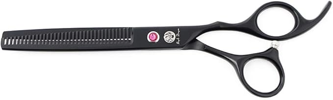 Purple Dragon 7.0 inch Rhinestone Decoration 3PCS Pet Grooming Scissors Dog Hair Cutting & Thinning Shears Set