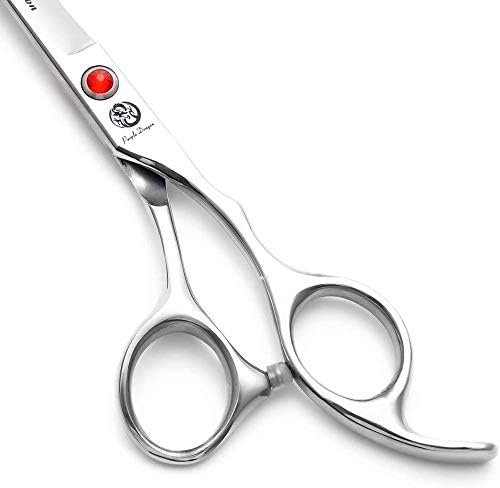 Purple Dragon 5"/5.5"/6"/6.5"/7"/7.5"/8"/9"/10" Sharp Edge Hair Cutting Shears Pet/Puppy/Cat Grooming Scissors with Bag - Perfect for Barber or Dog Groomer