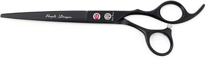 Purple Dragon 7.0 inch Rhinestone Decoration 3PCS Pet Grooming Scissors Dog Hair Cutting & Thinning Shears Set