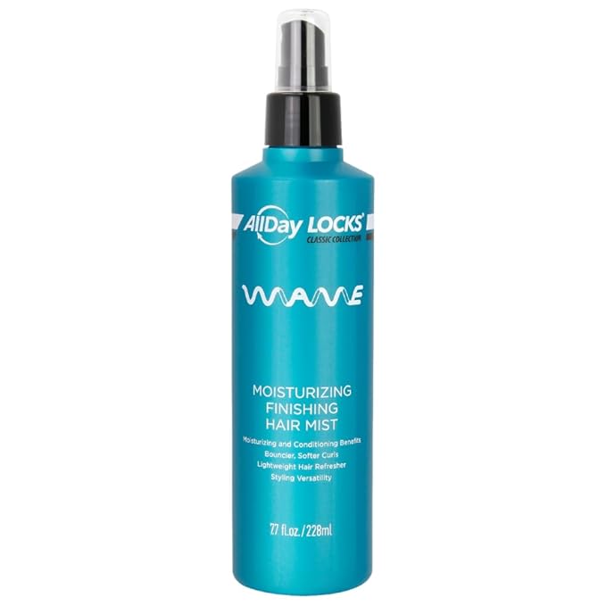 AllDay Locks Classic Wave Hair Mist (7.7 oz) | Moisturizing & Conditioning Finishing Curl-Enhancer Mist | Moisturizing, Soft, Refreshing Feeling | Fresh, Vibrant Bounce | 7.7 oz