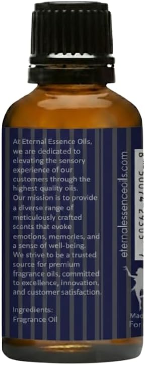 Eternal Essence Oils Pinstripes 30ml Fragrance Oil – Mint Leaves, Grapefruit, Cardamom & Amber Woods – Cool, Clean, Musk-Infused Scent with Magnetic Spice