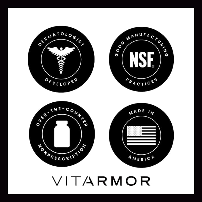 SunArmor, Dietary Supplement with Polypodium Fights The Signs of Photoaging, Use with Sunscreen, Dermatologist Developed, 60 Capsules