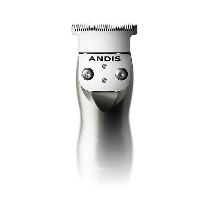 Andis 32810 Slimline Pro Cord/Cordless Beard Trimmer, Lithium Ion T-Blade Trimmer, Close Cutting T-Blade Zero Gapped, Chrome