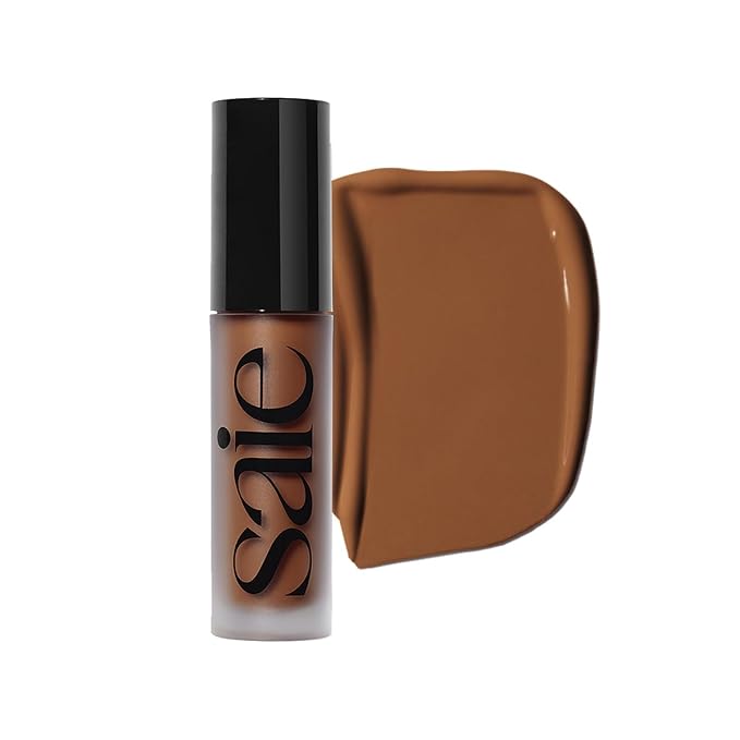Saie Slip Tint Radiant Cream Concealer & All-Over Face Makeup - Concealer for Dark Circles, Redness & Blemishes - Lightweight Makeup Made with Hydrating Hyaluronic Acid - Shade 18 (0.17 oz)